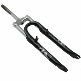 Marque Fourche Vtt 24 " M-W A Suspension Acier Ressort-Elastomere Noir Deb. 50Mm Pivot 220-130Mm Filete 1"-22,2 Interieur