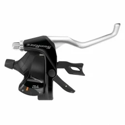 Marque Levier-Manette Vtt Sunrace Stm400 7X3V. Noir-Argent Pour Frein V-Brake Compatible Shimano (Paire)