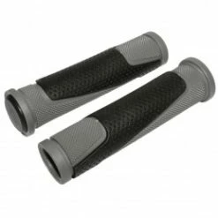 Marque Poignee Vtt Newton Bi-Matiere Gris-Noir L130Mm (Paire)