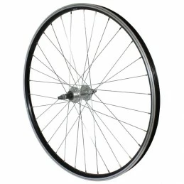 Marque Roue Vtt 26" P2R Arriere Alu Noir Double Paroi Moy Alu Roue Libre 7-6V. Axe Plein